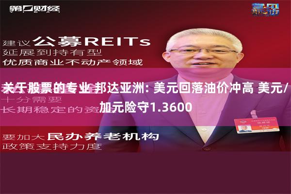 关于股票的专业 邦达亚洲: 美元回落油价冲高 美元/加元险守1.3600