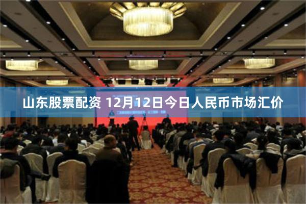 山东股票配资 12月12日今日人民币市场汇价