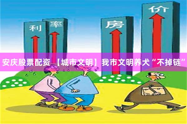 安庆股票配资 【城市文明】我市文明养犬“不掉链”