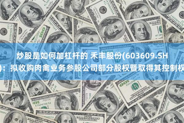 炒股是如何加杠杆的 禾丰股份(603609.SH)：拟收购肉禽业务参股公司部分股权暨取得其控制权