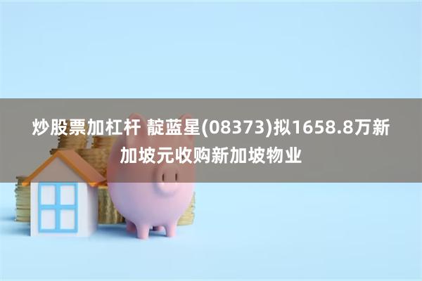 炒股票加杠杆 靛蓝星(08373)拟1658.8万新加坡元收购新加坡物业
