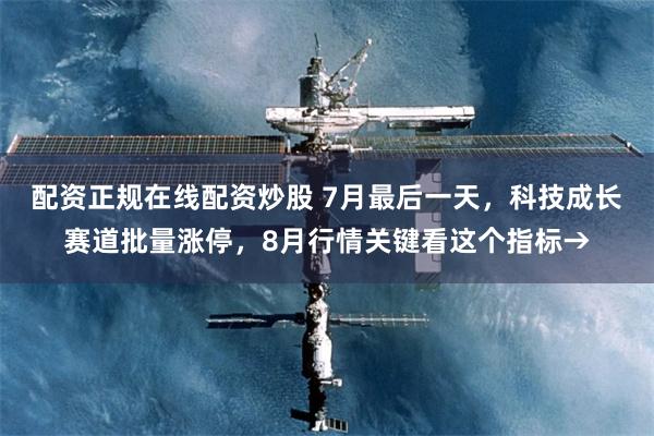 配资正规在线配资炒股 7月最后一天,科技成长赛道批量涨停,8月行情关键看这个指标→