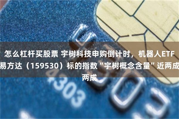 怎么杠杆买股票 宇树科技申购倒计时，机器人ETF易方达（159530）标的指数“宇树概念含量”近两成