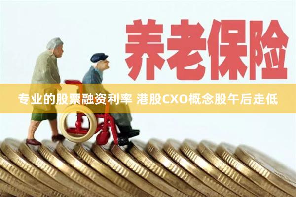 专业的股票融资利率 港股CXO概念股午后走低
